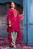 Cherry Red Sequins And Zari Embroidered Silk Suit Set