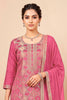 Pink Silk Woven Unstitched Suit Fabric