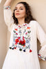 Cream Color Cotton Embroidered Kurta Set