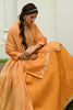 Mustard Color Chanderi Printed Suit With Skirt
