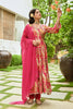 Fuchsia Pink Color Muslin Printed Anarkali Suit