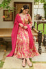 Fuchsia Pink Color Muslin Printed Anarkali Suit