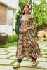 Blue Color Muslin Printed Anarkali Suit