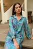 Turquoise Color Muslin Printed Co-Ord Dress