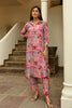 Pink Colour Muslin Printed Co-Ord Dress