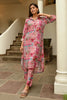 Pink Colour Muslin Printed Co-Ord Dress