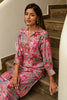 Pink Colour Muslin Printed Co-Ord Dress