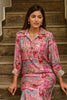 Pink Colour Muslin Printed Co-Ord Dress