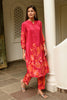 Fuchsia Pink Colour Printed Muslin Co-Ord Dress