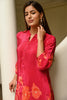 Fuchsia Pink Colour Printed Muslin Co-Ord Dress