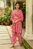 Pink Colour Printed Muslin Co-Ord Dress