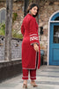 Maroon Color Cotton Straight Suit