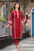 Maroon Color Cotton Straight Suit