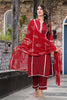 Maroon Color Cotton Straight Suit