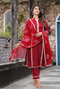 Maroon Color Cotton Straight Suit