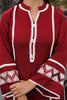 Maroon Color Cotton Straight Suit