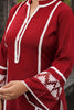 Maroon Color Cotton Straight Suit