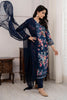 Navy Blue Color Muslin Printed Suit