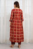 Maroon Color Cotton Printed Straight Suit