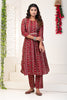 Maroon Color Muslin Printed Kurta Set