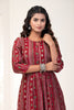 Maroon Color Muslin Printed Kurta Set