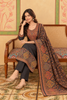 Black Pashmina Resham Woven Unstitched Suit Material