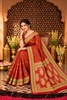 Red Mulbary Banarasi Silk Woven Saree
