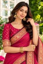Rani Cotton Silk Woven Saree