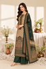 Botle Green Velvet Digital Printed Unstitched Suit Fabric