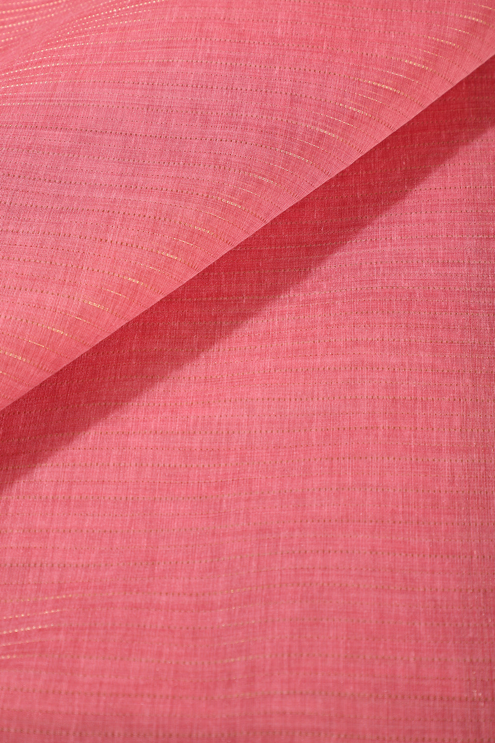 Dusty Pink Color Cotton Zari Embroidered and Woven Saree