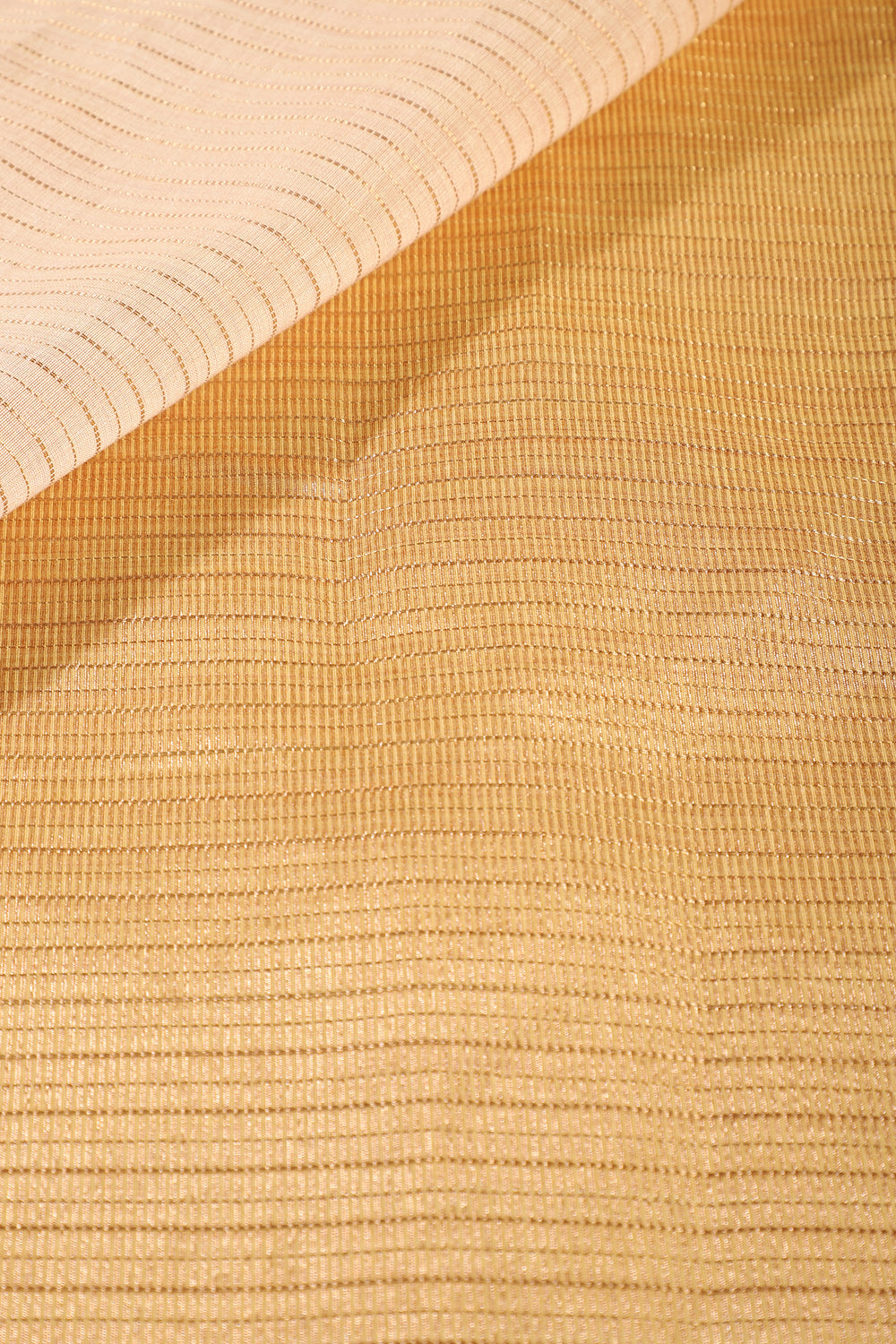 Beige Color Cotton Zari Embroidered and Woven Saree