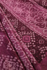 Dark Mauve Color Georgette  Abstract Printed Saree