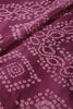 Dark Mauve Color Georgette  Abstract Printed Saree