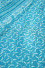Turquoise Color Georgette Printed Saree
