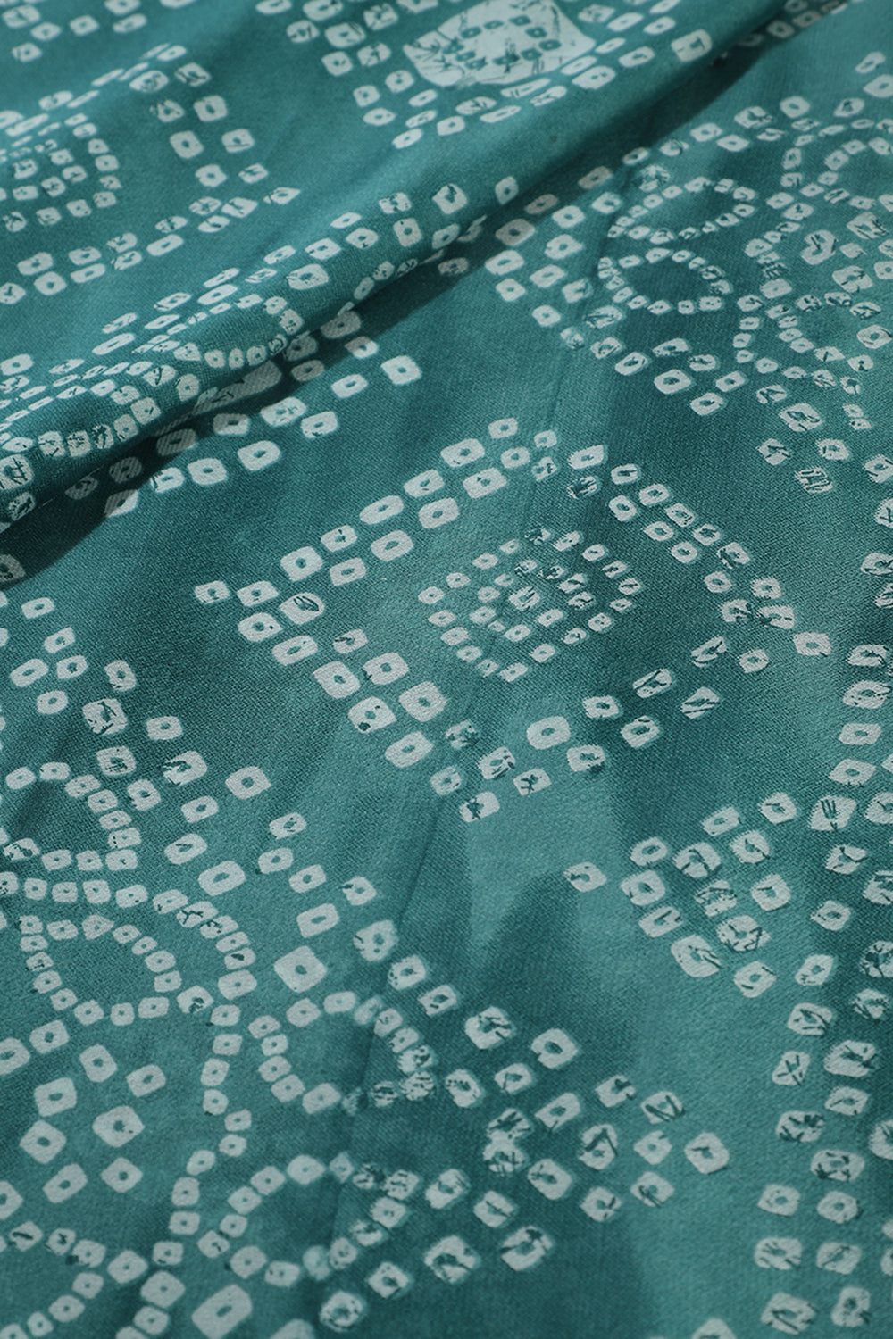 Sea Green Color Georgette  Abstract Printed Saree