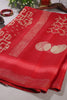 Red Color Georgette Printed Saree