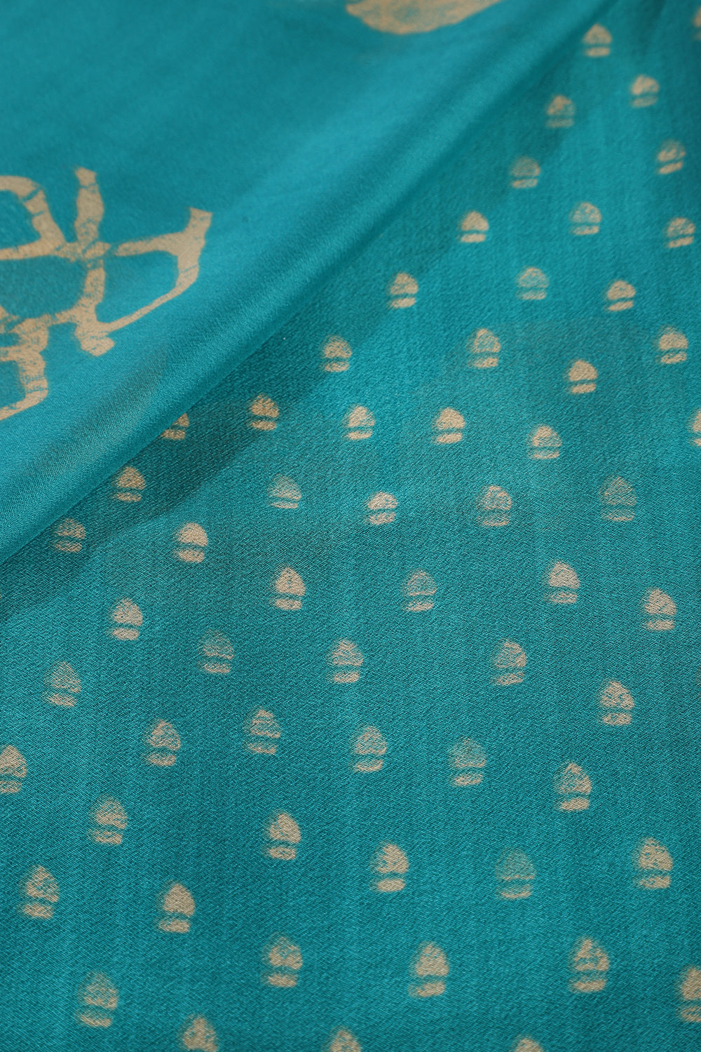 Teal Green Color Georgette Printed Saree