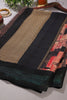 Black Color Georgette  Abstract Printed Saree