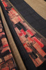 Black Color Georgette  Abstract Printed Saree