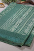 Sea Green Color Georgette Printed Saree