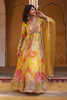 Mustard Color Printed Georgette Anarkali Suit