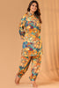 Mustard Color Muslin Printed  Co-Ord Set