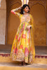 Mustard Color Printed Georgette Anarkali Suit