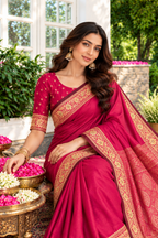 Rani Cotton Silk Woven Saree