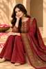 Maroon Velvet Digital Printed Unstitched Suit Fabric