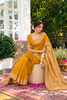 Mustard Cotton Silk Woven Saree