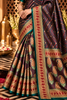 Teal Mulbary Banarasi Silk Woven Saree