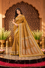 Mustard Mulbary Banarasi Silk Woven Saree
