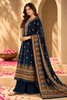 Navy Color Velvet Digital Printed Unstitched Suit Material