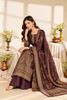Wine Digital Printed Velvet Unstitched Suit Fabric
